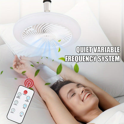 Quiet 50W LED Ceiling Fan Light with Remote Control