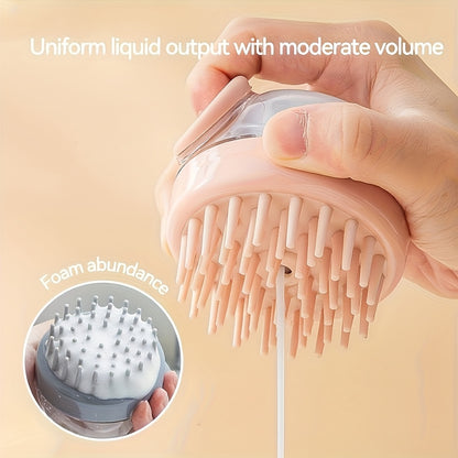 Multifunctional Shampoo Brush with a Liquid Dispenser