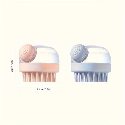 Multifunctional Shampoo Brush with a Liquid Dispenser