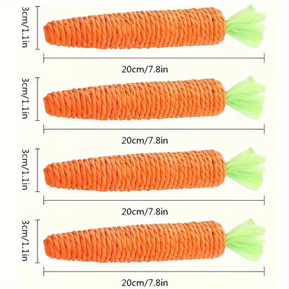 Carrot-Shaped Cat Chew Toys