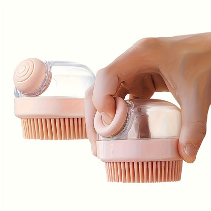 Multifunctional Shampoo Brush with a Liquid Dispenser