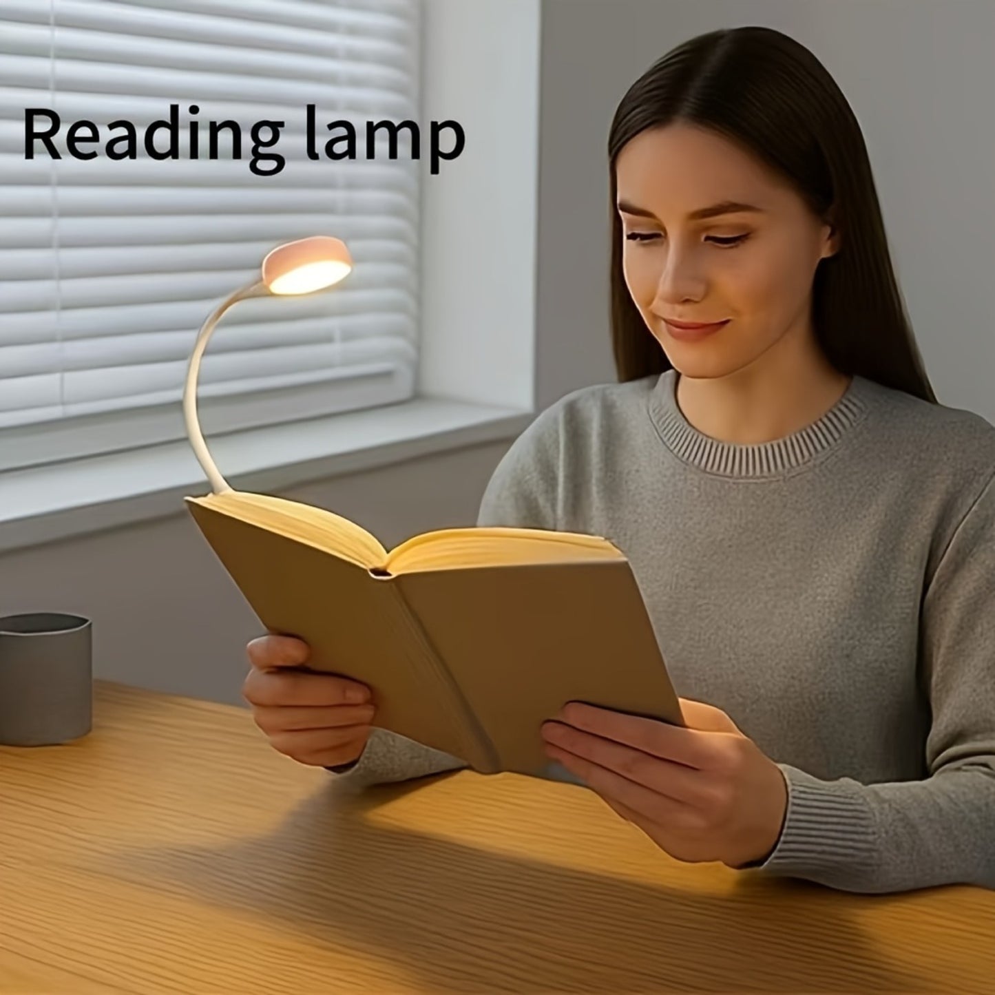 Adjustable Reading Light with 3 Color Modes