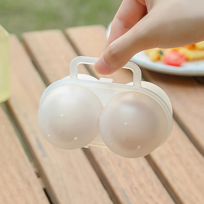 Plastic Egg Holder with 2 Compartments