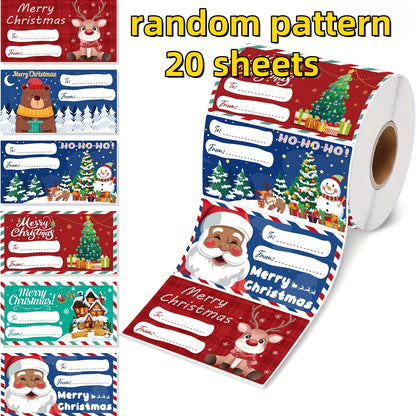 Self-Adhesive Christmas Gift Stickers
