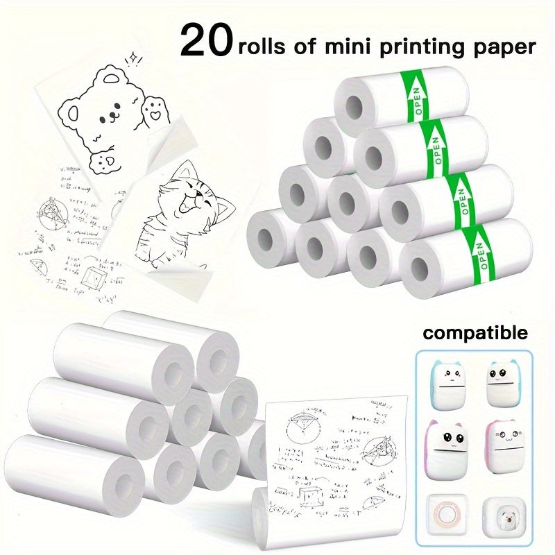 White Thermal Paper Stickers