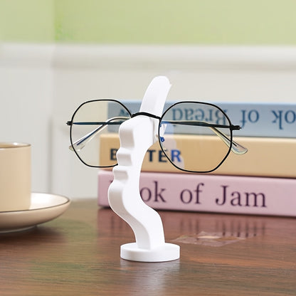 Curved Eyeglass Stand with Non-Slip Base
