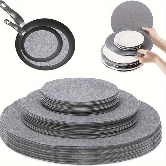 36pcs Round Plate and Pot Mat Set