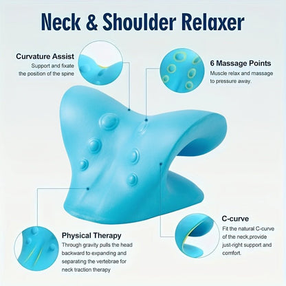 Ergonomic C - Shaped Neck and Shoulder Relaxer Pillow - HazMarket