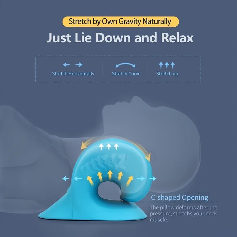 Ergonomic C - Shaped Neck and Shoulder Relaxer Pillow - HazMarket