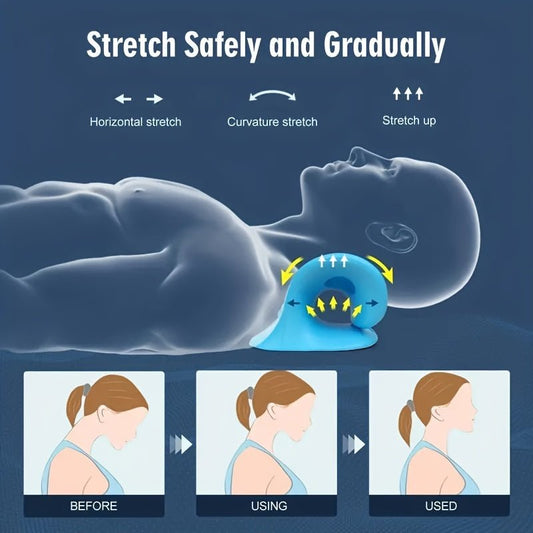 Ergonomic C - Shaped Neck and Shoulder Relaxer Pillow - HazMarket