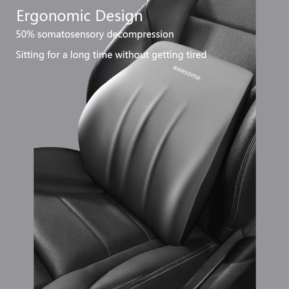 Ergonomic Memory Foam Lumbar Support Pillow for Car and Office Seats - HazMarket