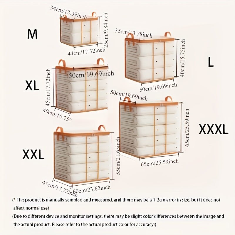 Extra - Large Waterproof PVC Storage Bag for Clothes & Quilts - Transparent, Moisture - Proof Organizer for Dorms, Moving & Back to School Essentials - HazMarket