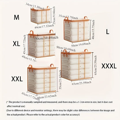 Extra - Large Waterproof PVC Storage Bag for Clothes & Quilts - Transparent, Moisture - Proof Organizer for Dorms, Moving & Back to School Essentials - HazMarket