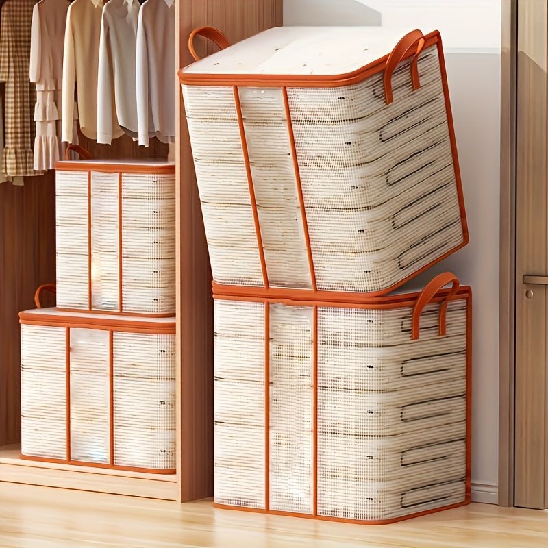 Extra - Large Waterproof PVC Storage Bag for Clothes & Quilts - Transparent, Moisture - Proof Organizer for Dorms, Moving & Back to School Essentials - HazMarket