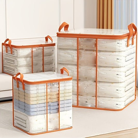 Extra - Large Waterproof PVC Storage Bag for Clothes & Quilts - Transparent, Moisture - Proof Organizer for Dorms, Moving & Back to School Essentials - HazMarket