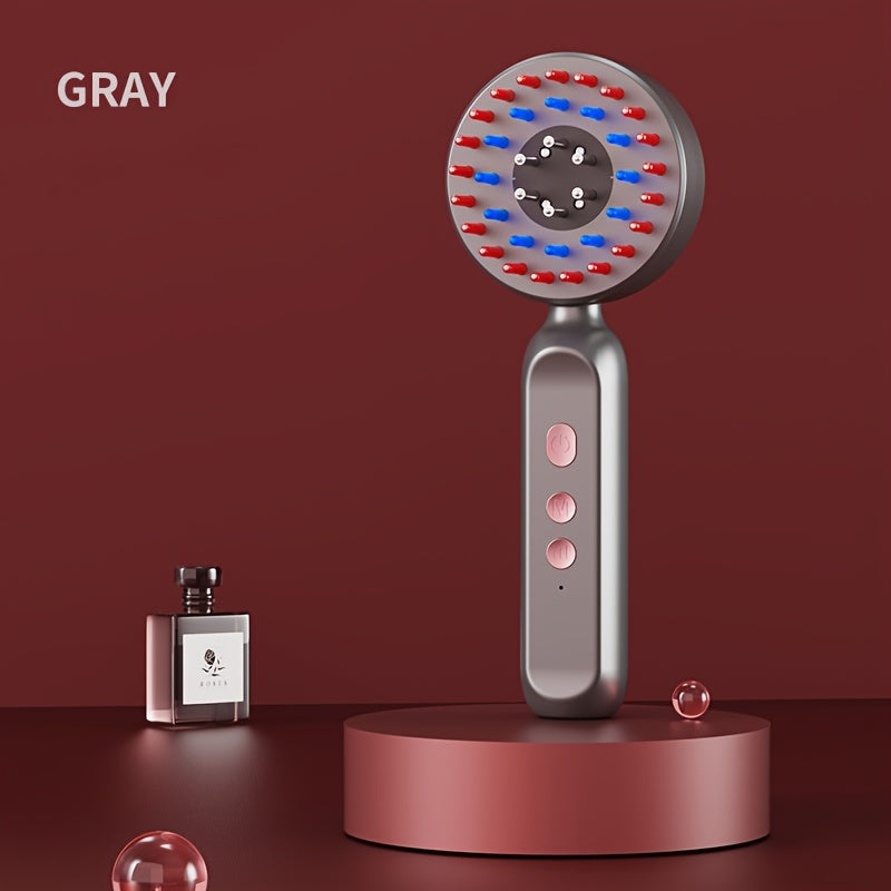 Portable Electric Scalp Massager with Essential Oil Applicator