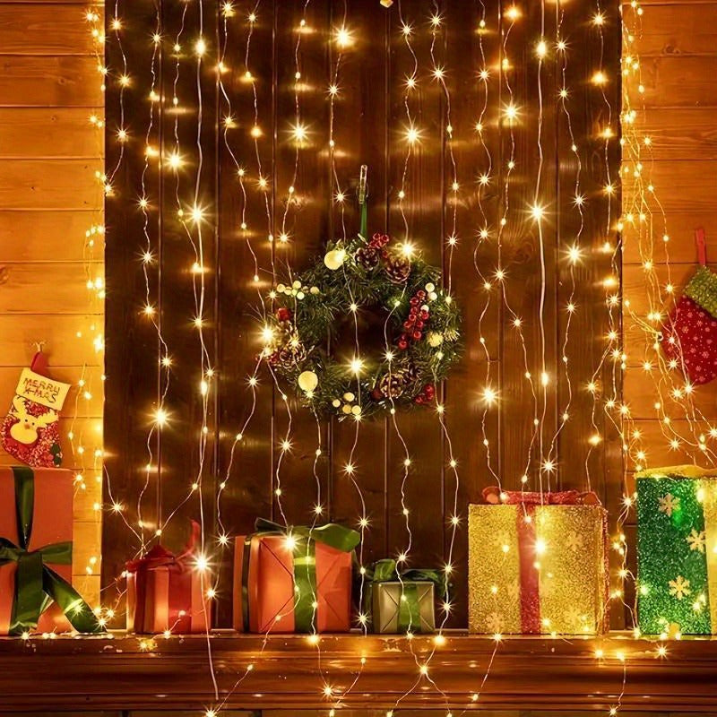 Christmas Curtain Lights