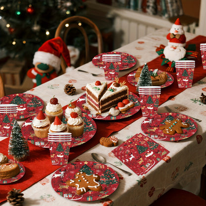 Christmas Disposable Tableware Set