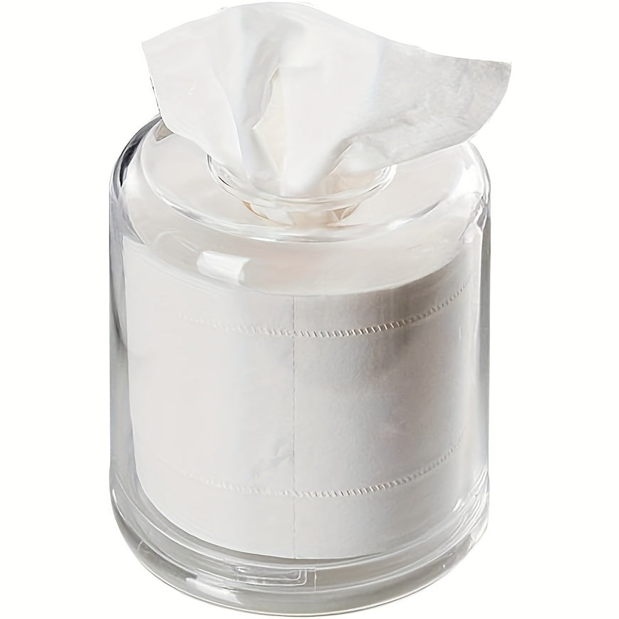 Acrylic Round Transparent Tissue Box