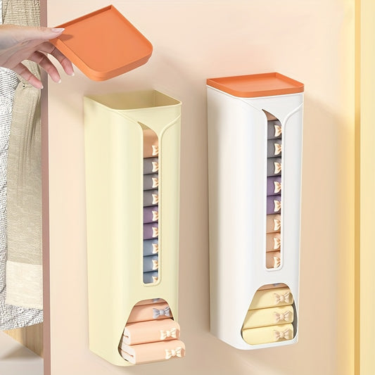 3pcs Wall-Mounted Underwear & Sock Organizer