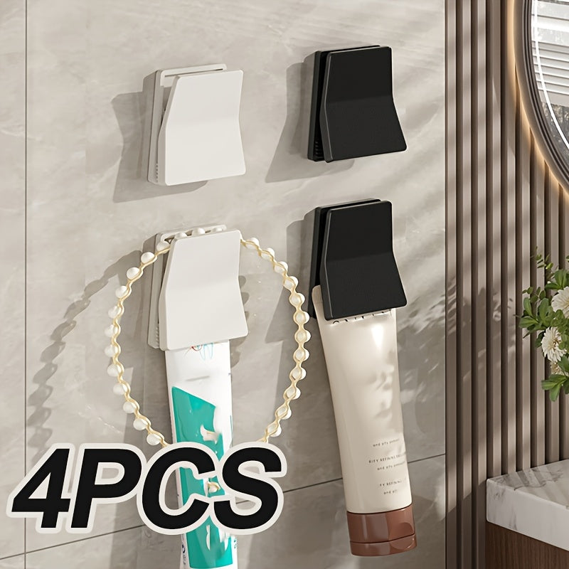 Set of 4 Wall-Mounted Storage Clip Organizer