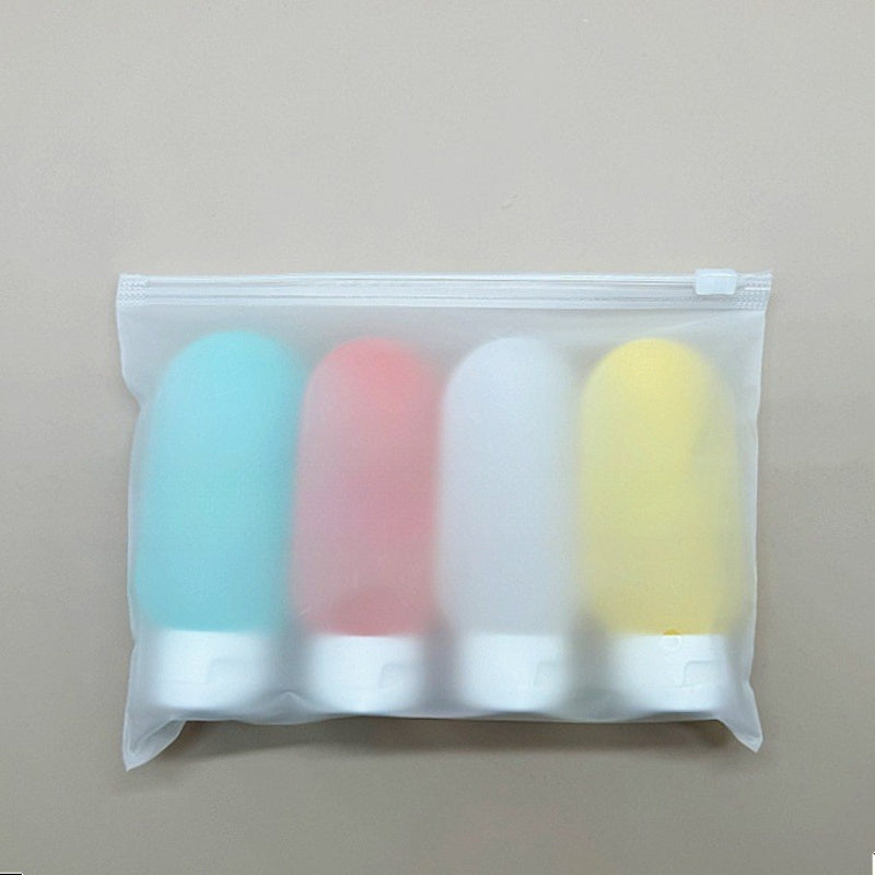4pcs Refillable Silicone Travel Bottle Set