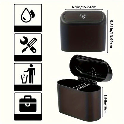 Mini Car Trash Cans with Lids 2pcs