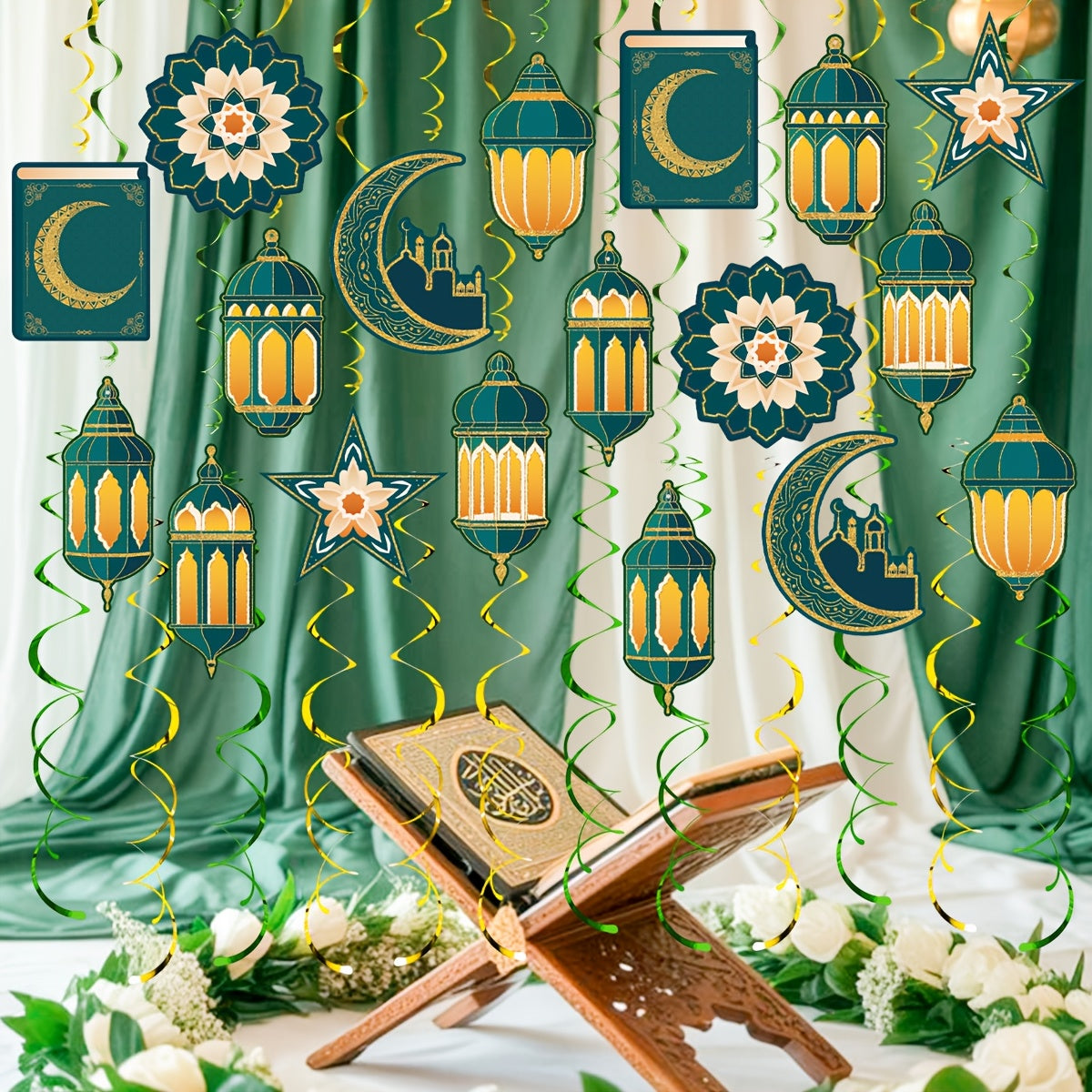 48pcs Eid Al-Fitr Decorations