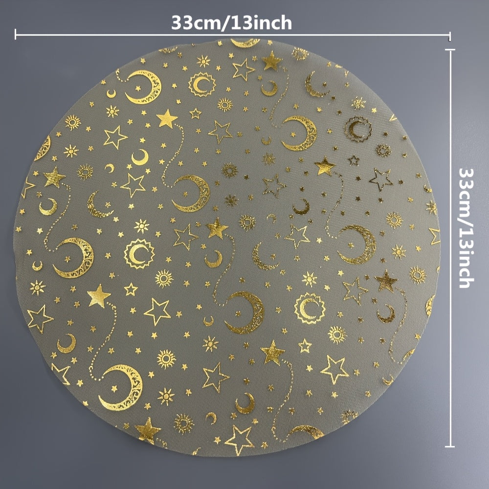 Ramadan Golden Round Table Mats