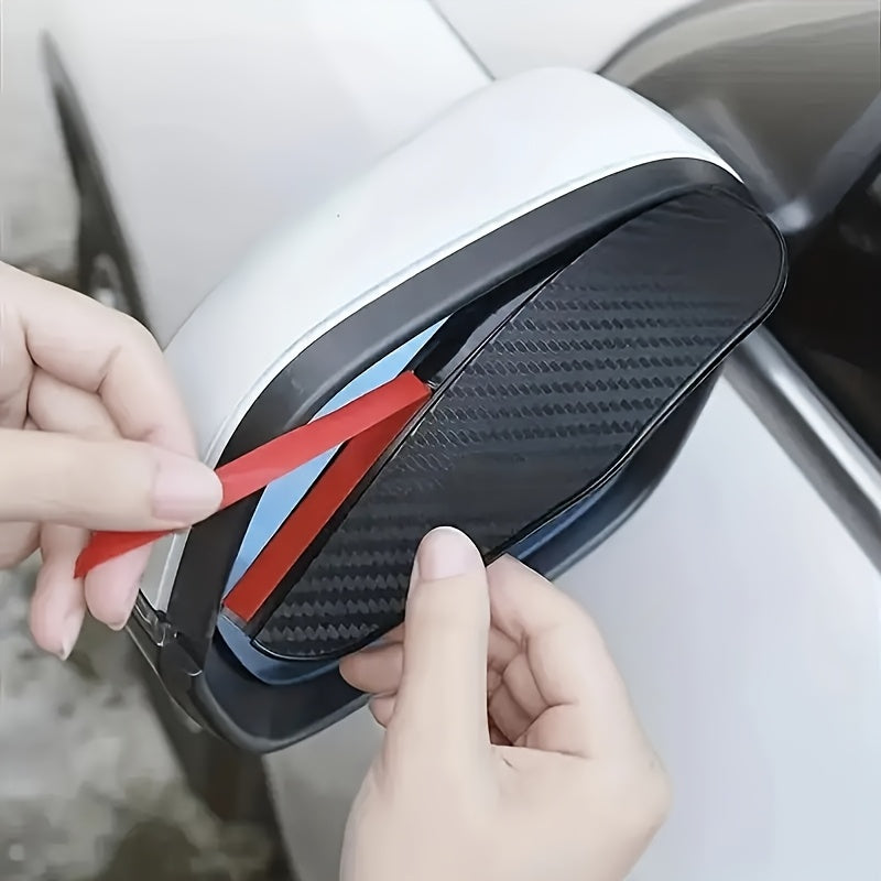 2pcs Car Rearview Mirror Rain Shield