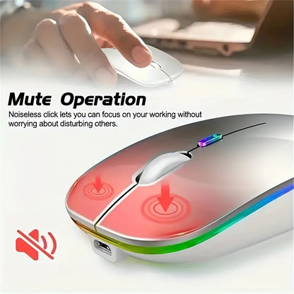 Ultra-Thin Rechargeable LED Backlit Wireless Mouse