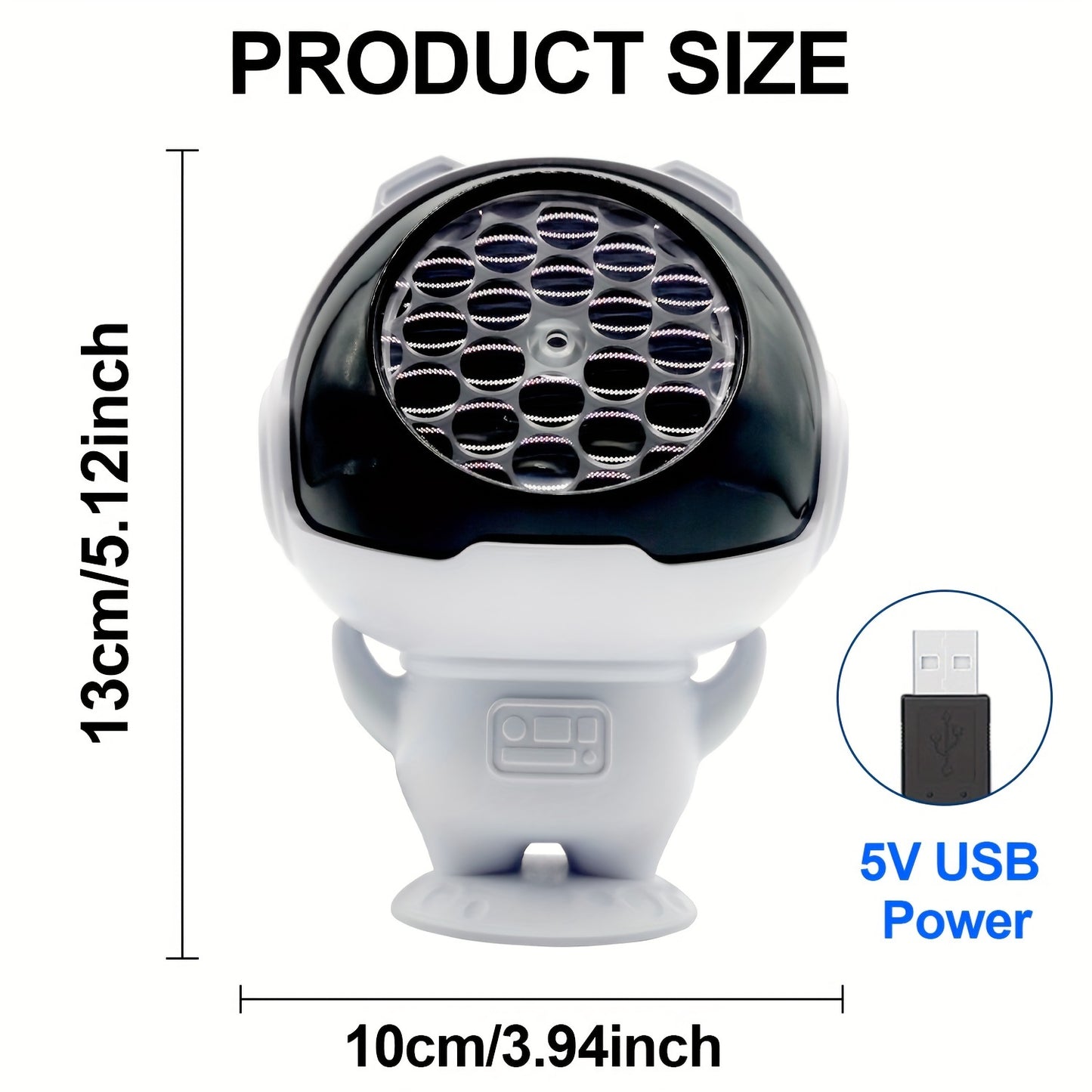 USB-Powered LED Snowflake & Christmas Tree Projector Light