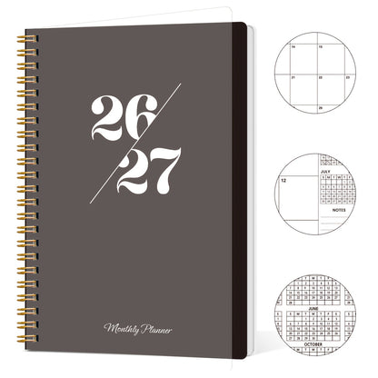 2026-2027 Two-Year Monthly Planner with Spiral Binding & Cover