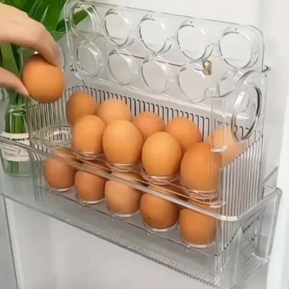 3-Tier Clear Plastic Egg Storage Container