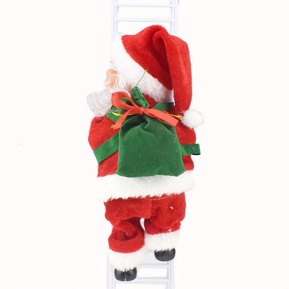 1 Set Singing & Moving Santa Claus Christmas Tree Climbing Decoration