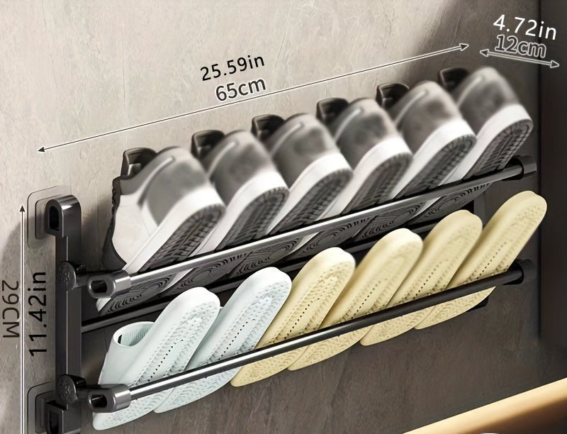 Foldable Wall - Mounted Slippers Organizer - HazMarket