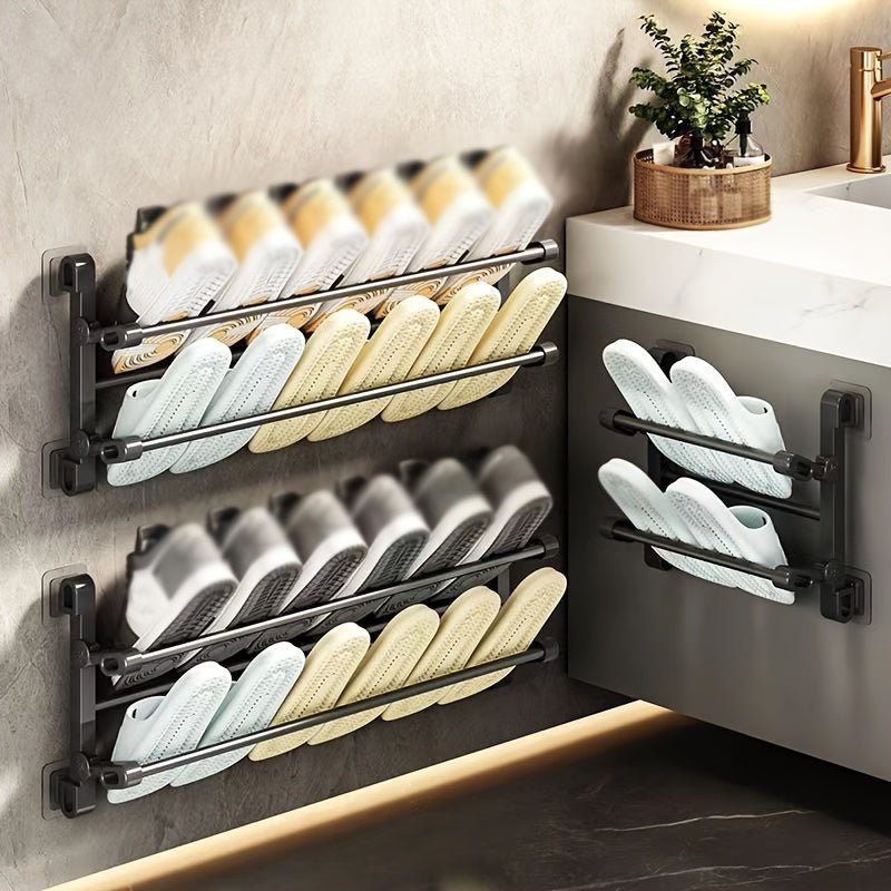 Foldable Wall - Mounted Slippers Organizer - HazMarket