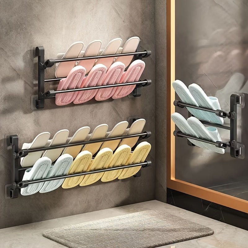 Foldable Wall - Mounted Slippers Organizer - HazMarket