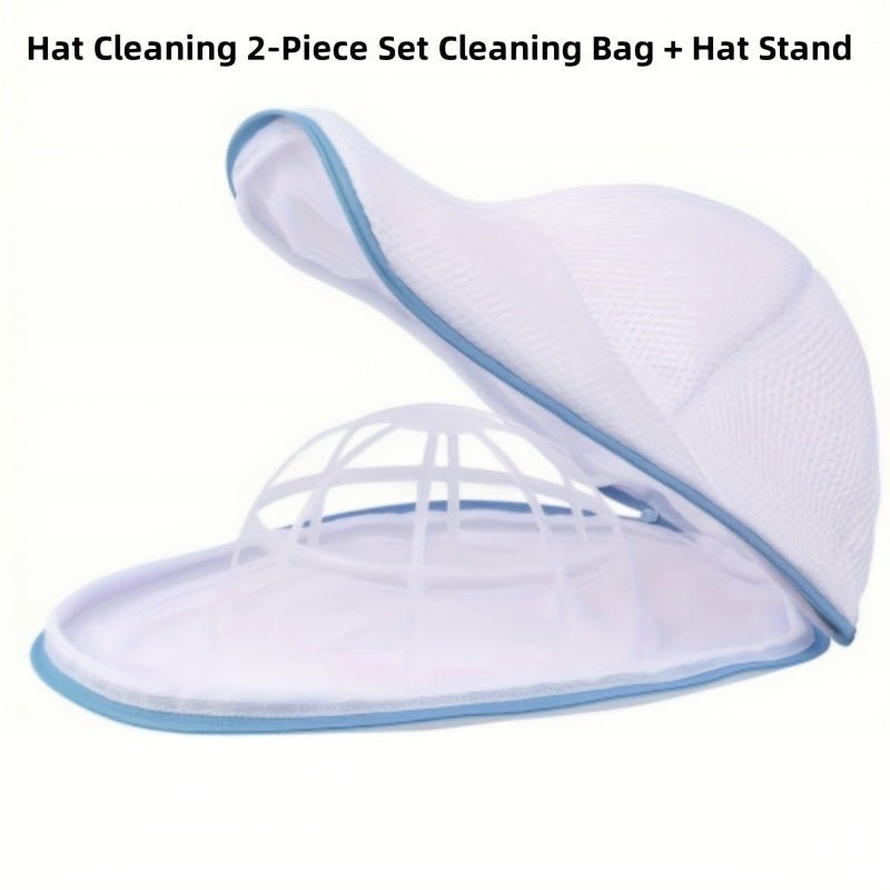 Hat Cleaning Kit with Zippered Polyester Mesh Bag with Hat Holder - HazMarket
