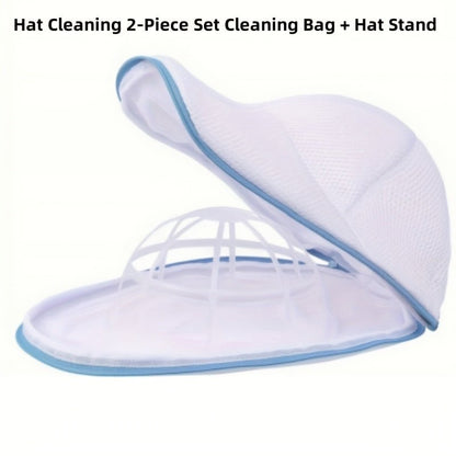 Hat Cleaning Kit with Zippered Polyester Mesh Bag with Hat Holder - HazMarket