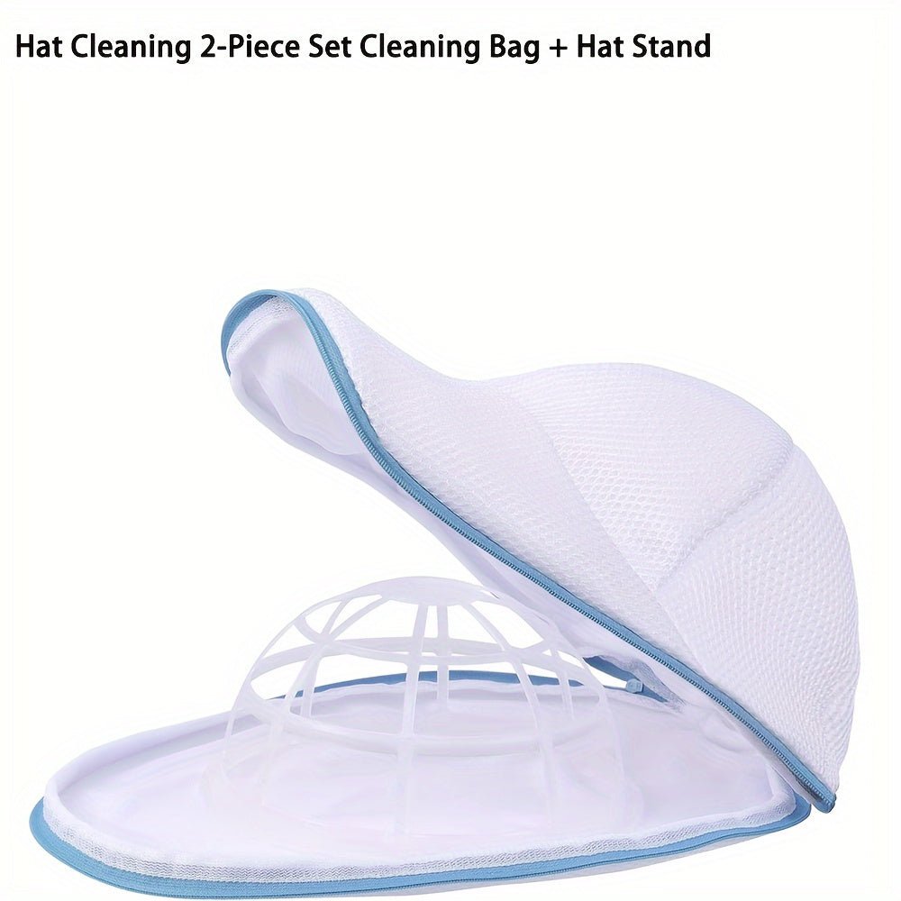 Hat Cleaning Kit with Zippered Polyester Mesh Bag with Hat Holder - HazMarket