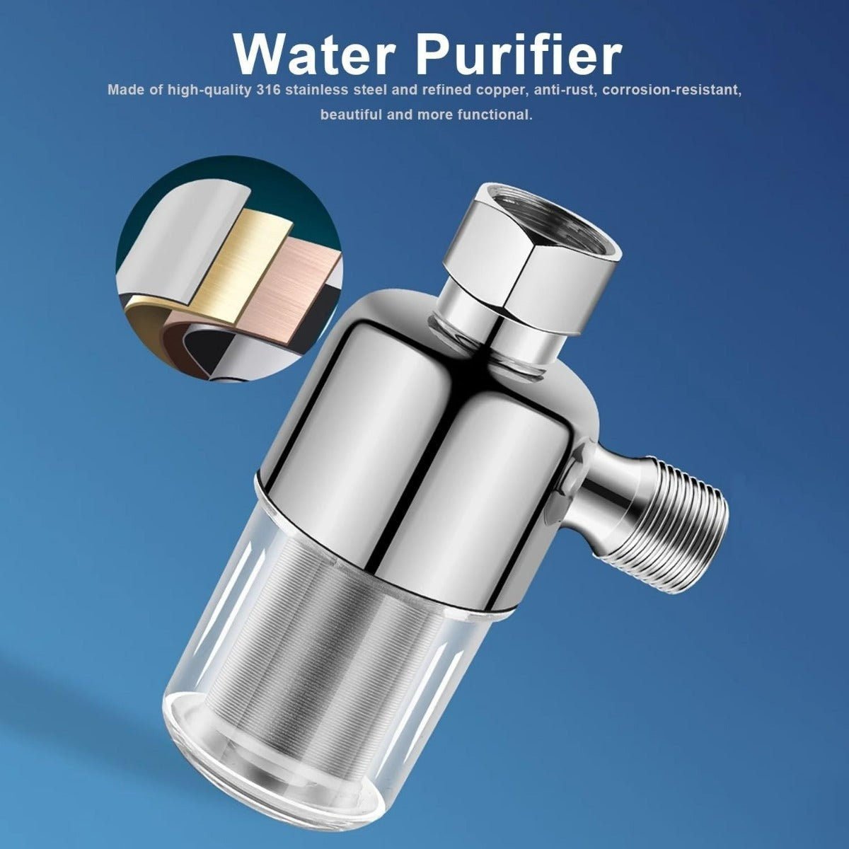 High - Pressure Pre - Filter Water Purifier for Showers, Sinks, and Washing Machines - HazMarket