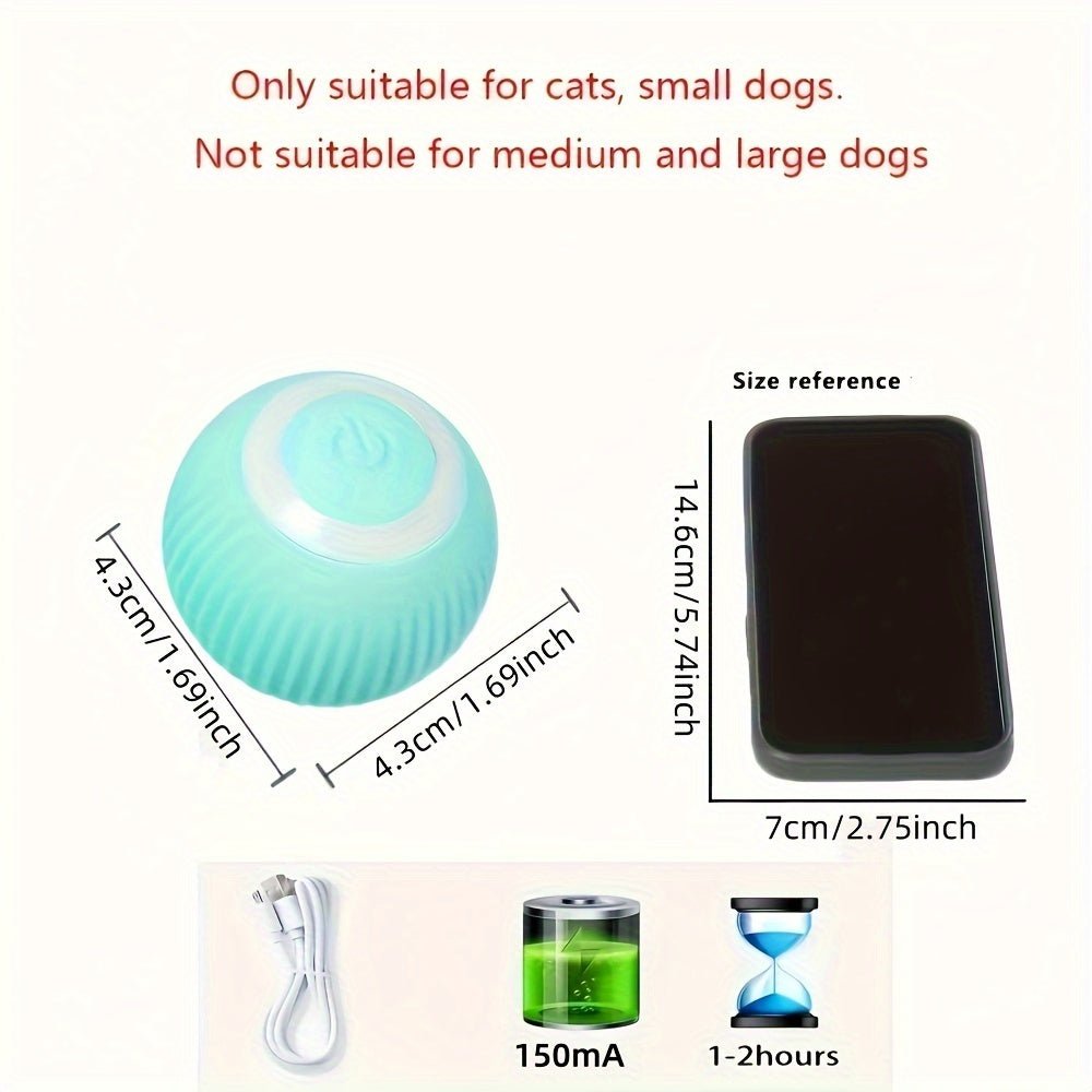 Interactive Smart Rolling Ball Toy for Cats & Small Dogs - HazMarket