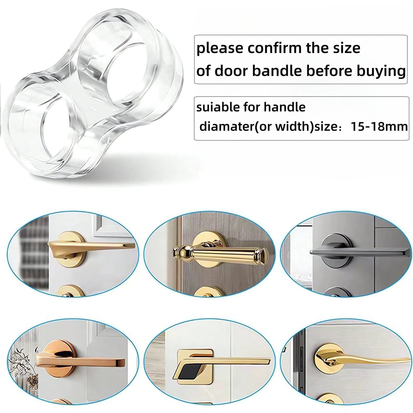 Invisible Anti - collision Wall Silent Door Handle - HazMarket