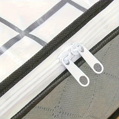 Large Capacity Under - Bed Storage Bag with Handles - Foldable Non - Woven Fabric Organizer for Clothes and Quilts, Perfect for Bedroom - HazMarket
