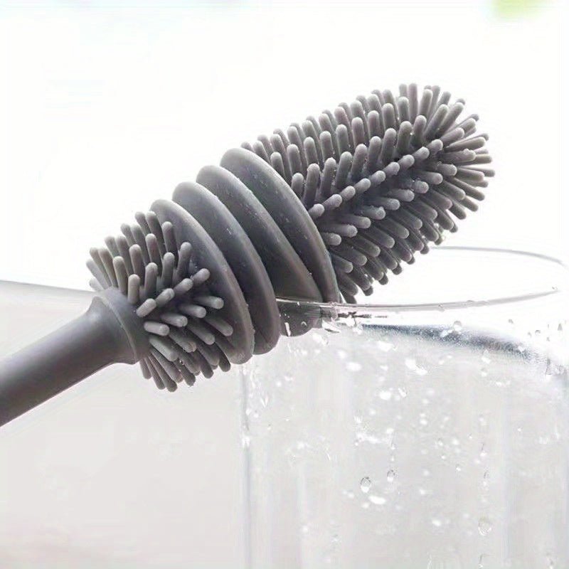 Long Handle Silicone Cleaning Brush for Cups and Bottles - HazMarket