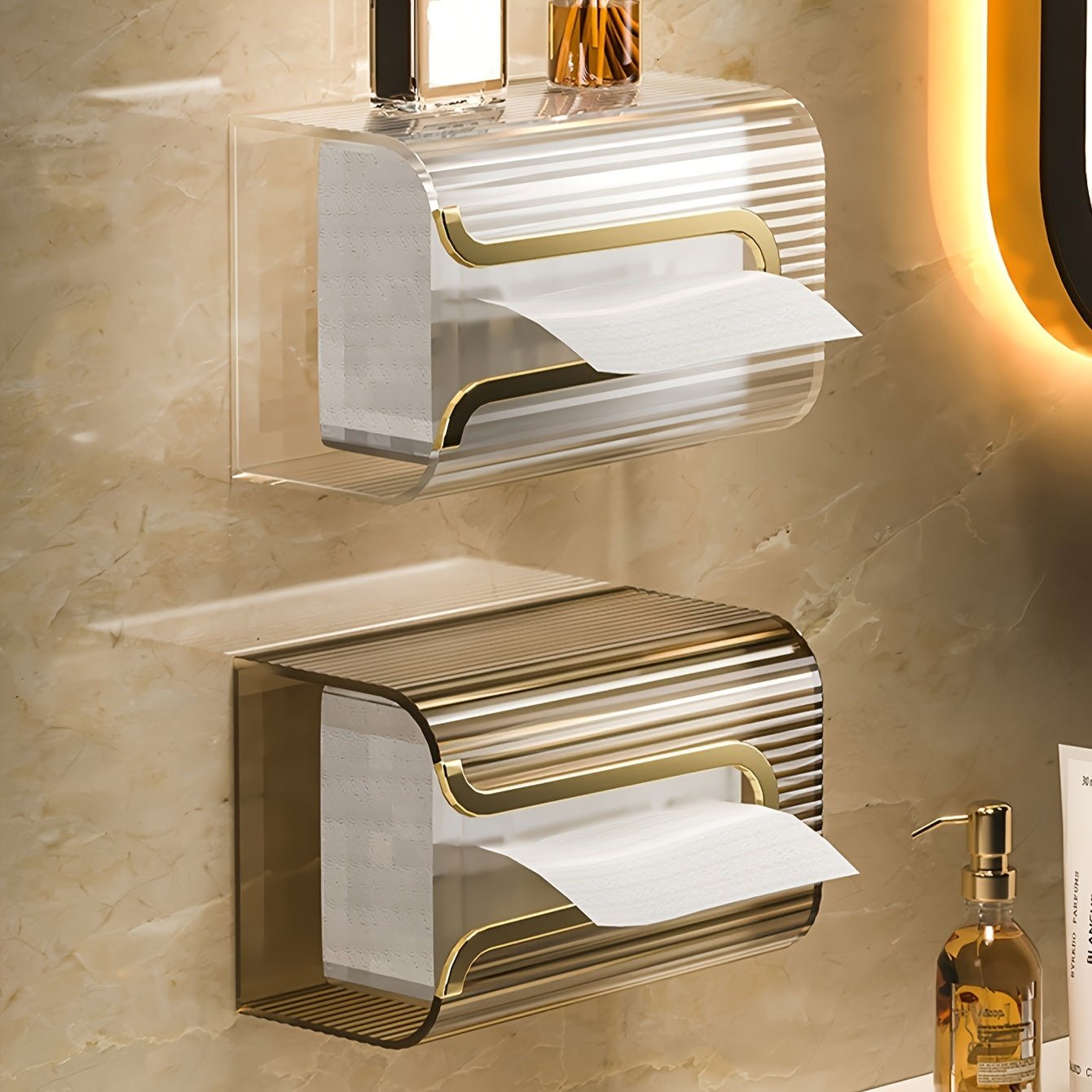 Luxury Wall - Mounted Tissue Holder - HazMarket