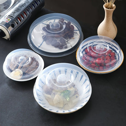 Microwave - Safe Round Plastic Bowl Cover - Fresh Preserving Lid for Kitchen and Dining - HazMarket
