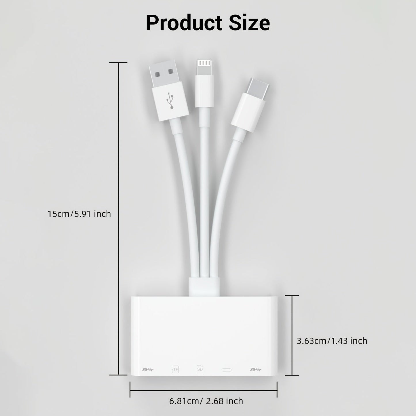 Multi - Device Memory Card Reader with Micro SD & SD Card Slots - HazMarket