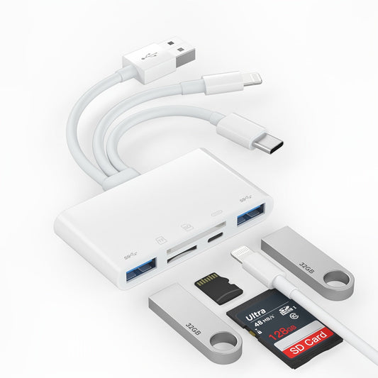 Multi - Device Memory Card Reader with Micro SD & SD Card Slots - HazMarket